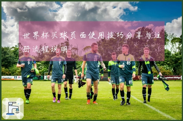 世界杯买球页面使用技巧分享与注册流程说明